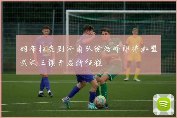 姆布拉告别河南队徐浩峰即将加盟武汉三镇开启新征程